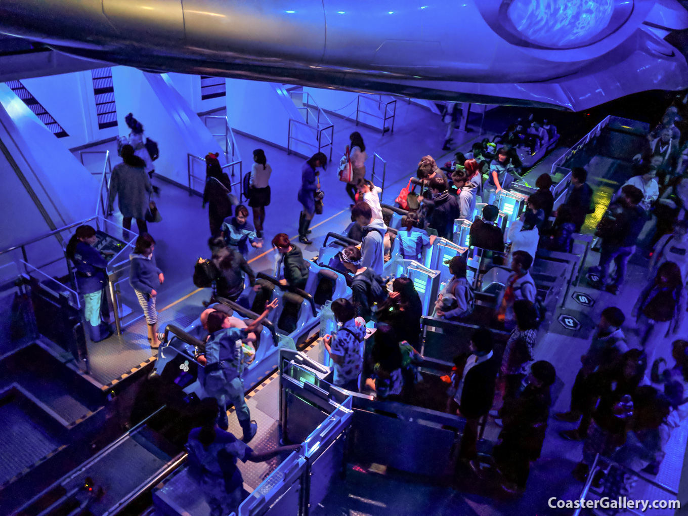 Loading Station on Disney's Space Mountain roller coaster in Japan