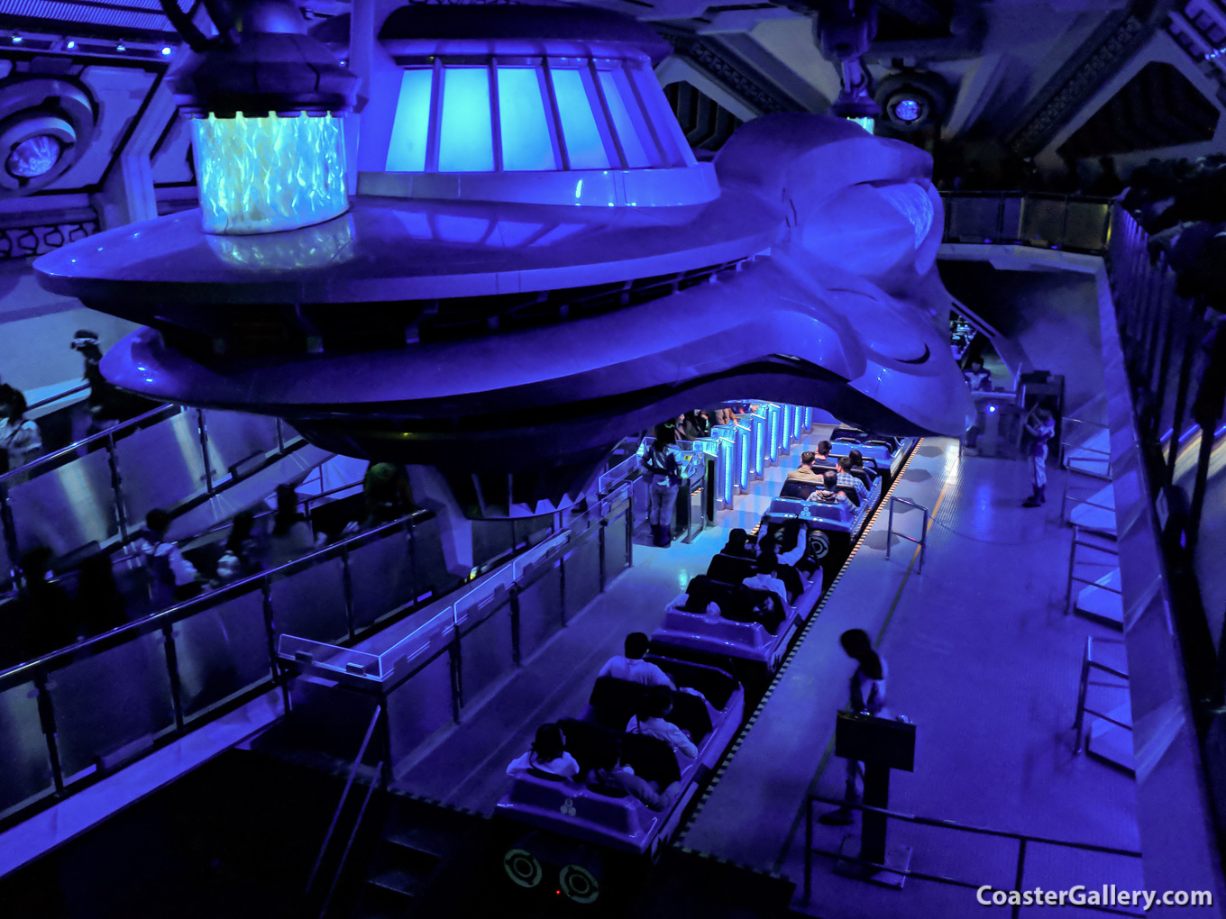 Loading Station on Disney's Space Mountain roller coaster in Japan