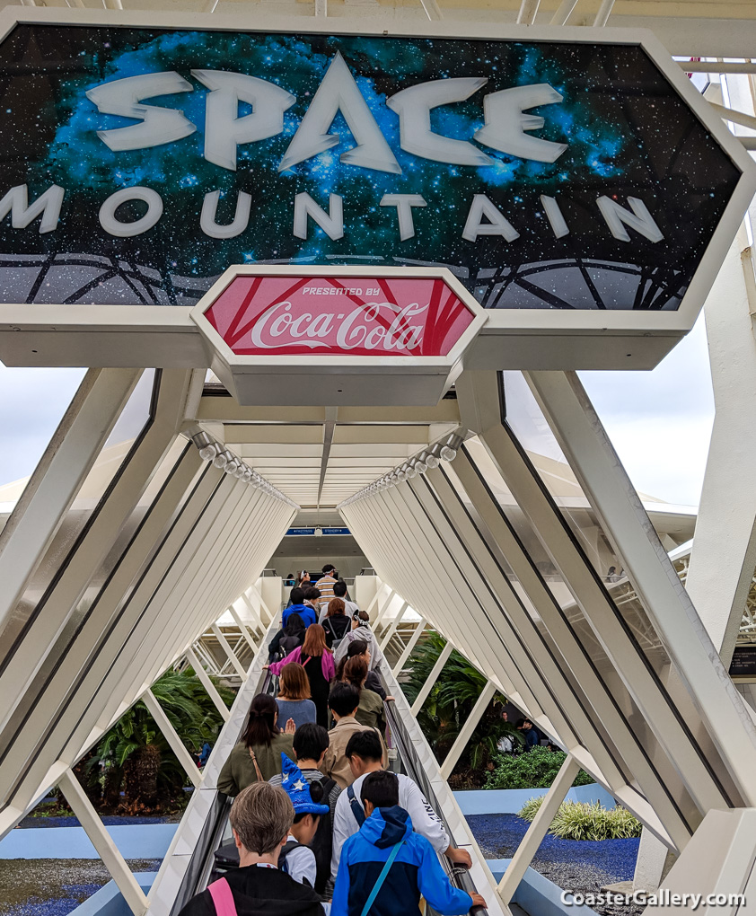 Space Mountain sponsored by Coca-Cola - Disney Peoplemover