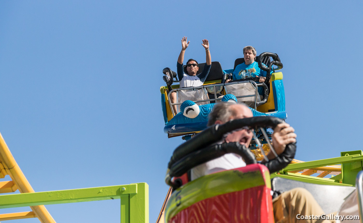 Spinning Coaster at Yokohama Cosmoworld in Japan