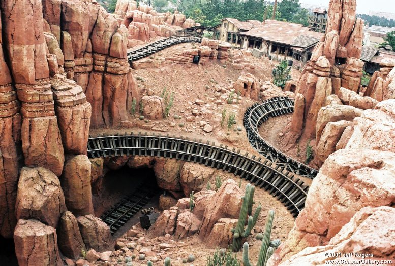 Mine train roller coaster in Japan