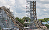 Switchback reversing roller coaster at ZDT's Amusement Park